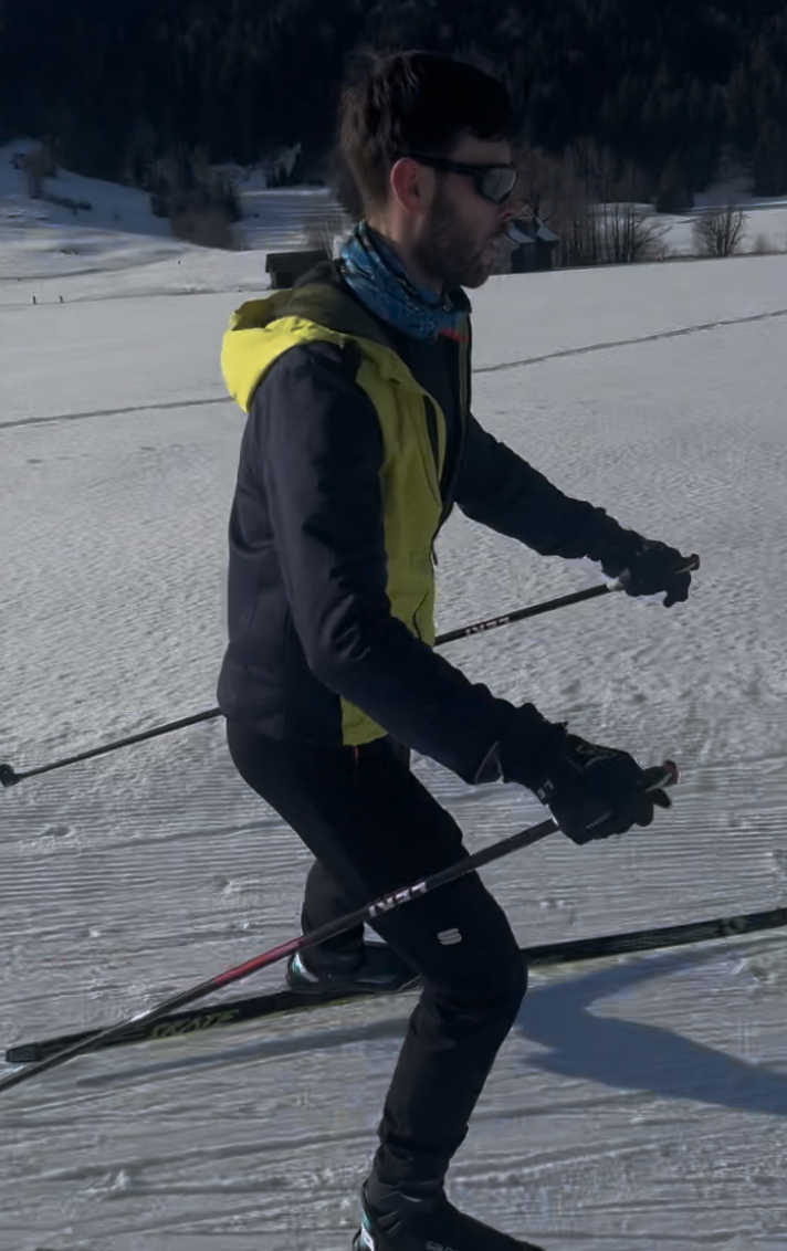 Lukas lernt langlauf in Einsiedeln